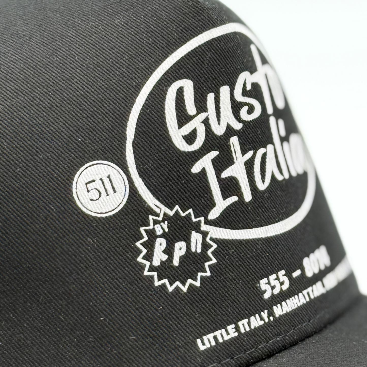 Gusto Italia snapback trucker black