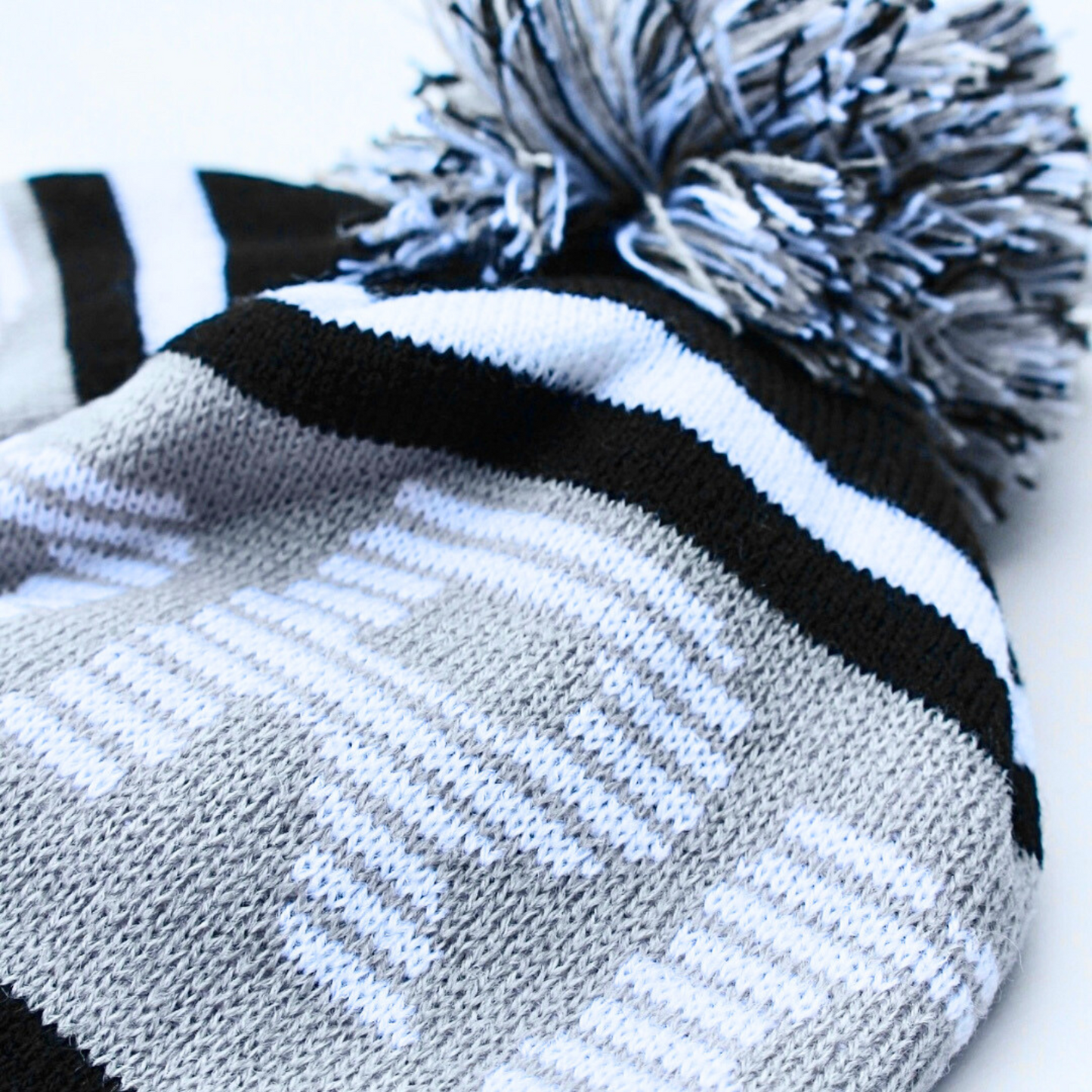 ski inspired bobble hat beanie with Rpnsport logo