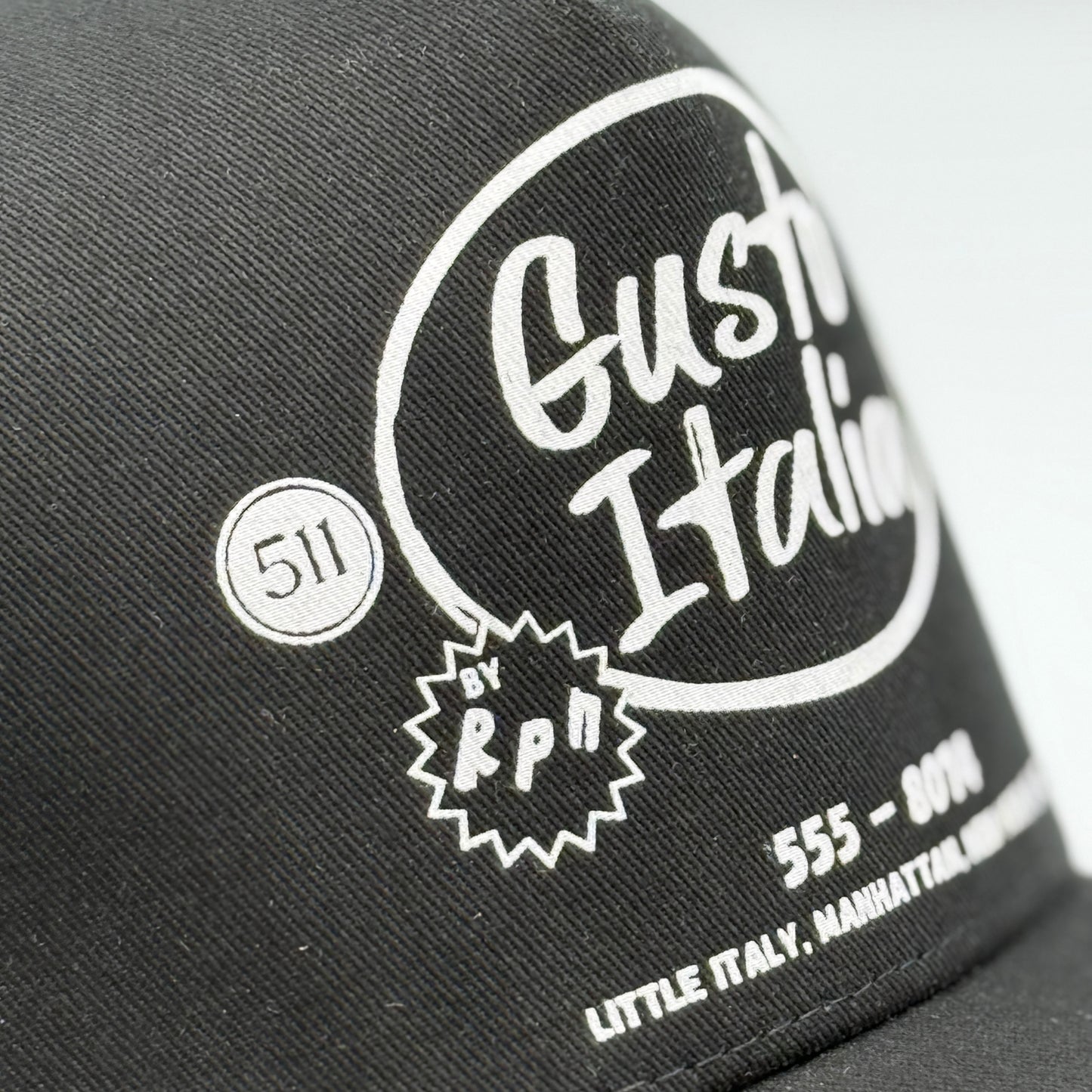 Gusto Italia snapback trucker black