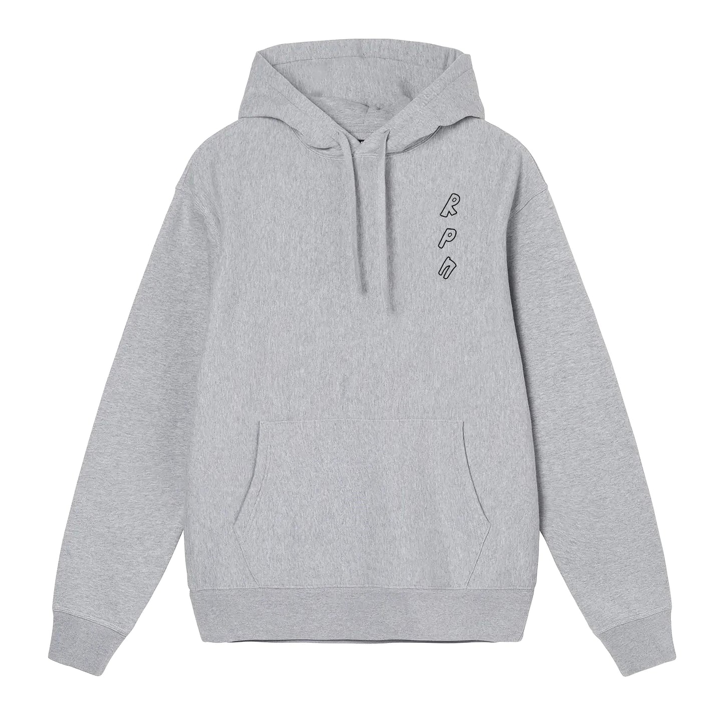 hoodie in grey with #misc1 print