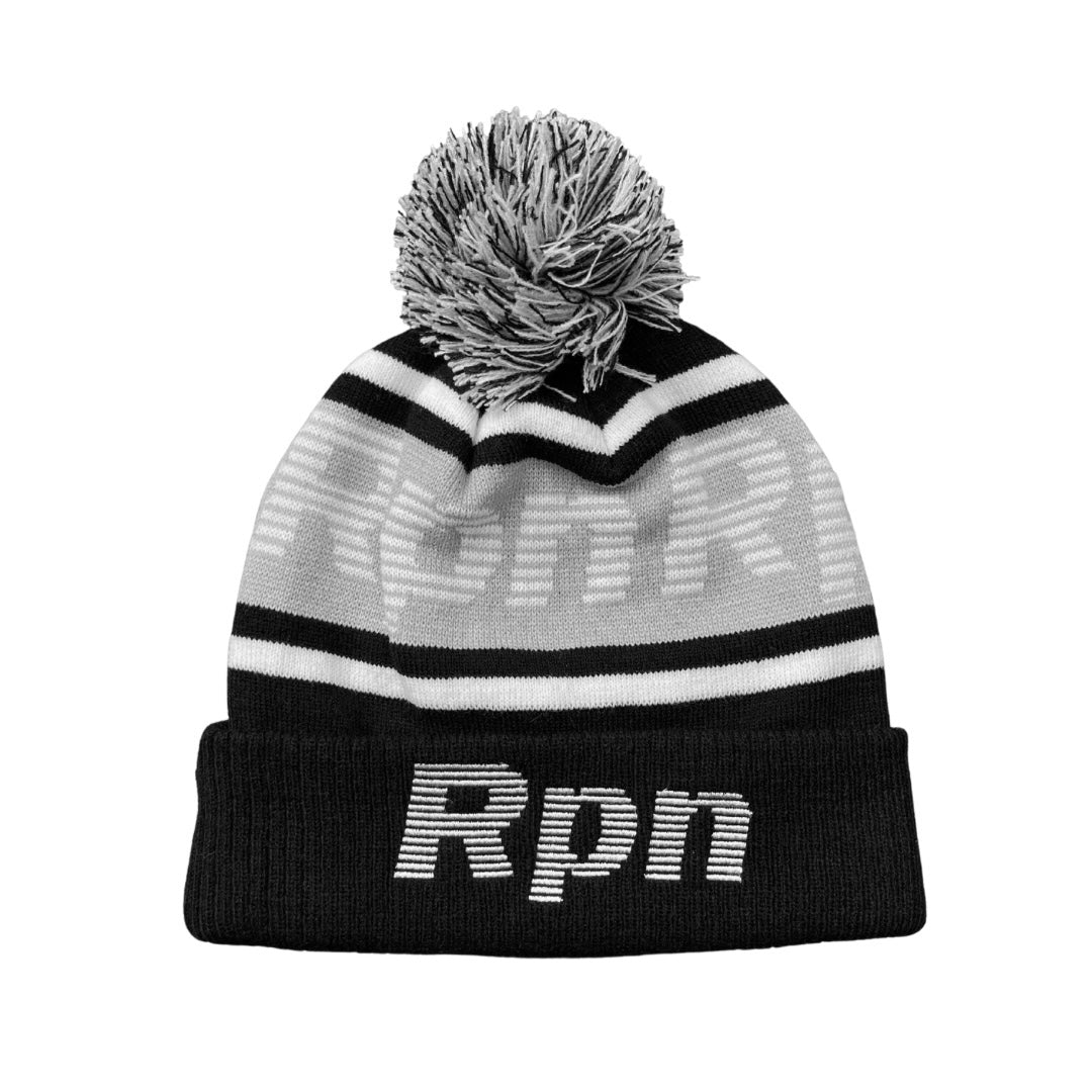 Oversized bobble hat beanie with #misc2 logo