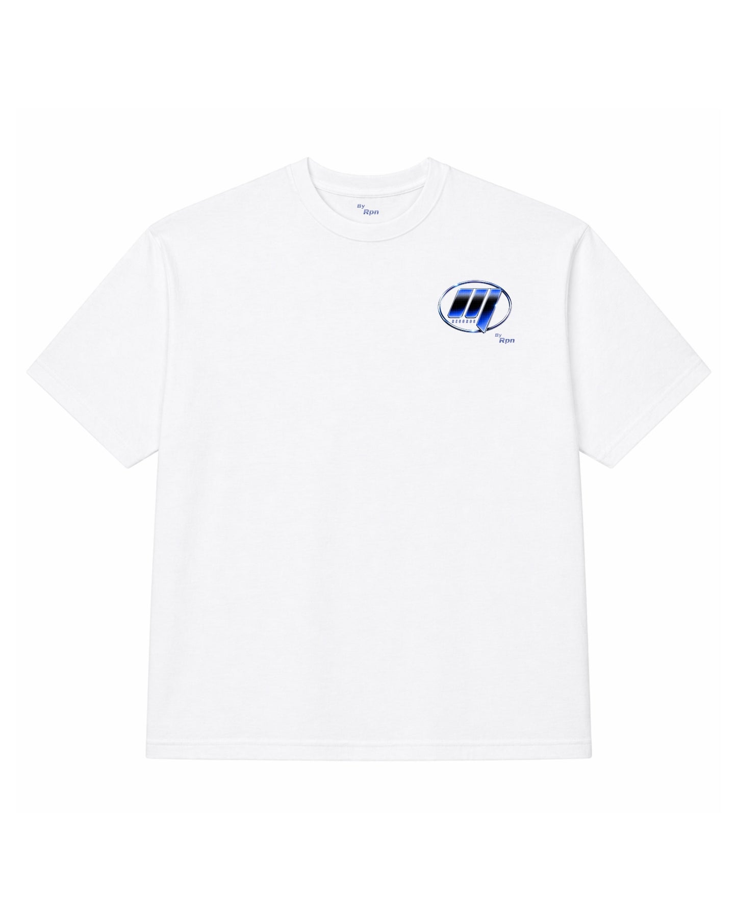 oversized short sleeved t-shirt men's tshirt in white with 'MILLENNIUM RECORDS' print