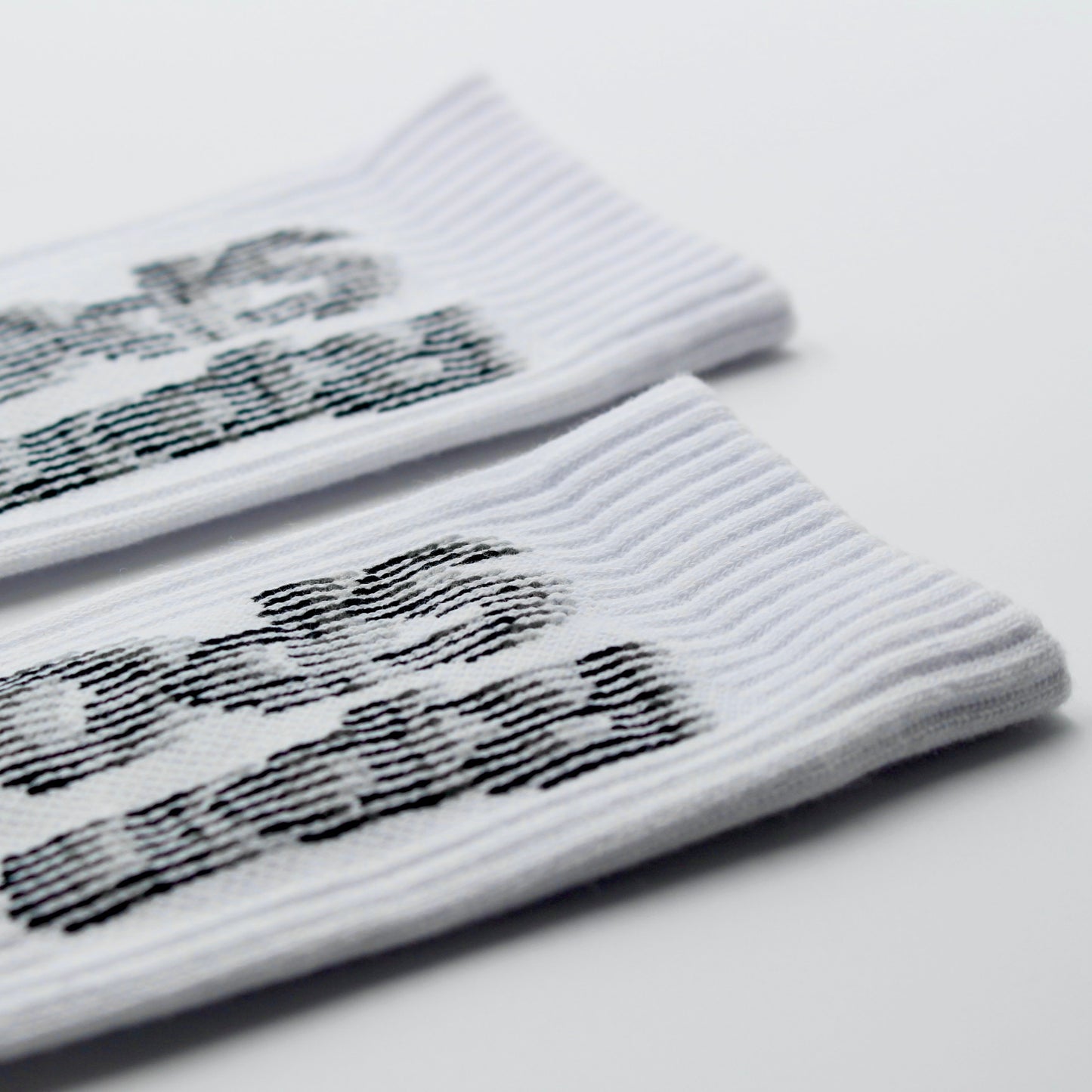 socks in white with RpnSPORT print