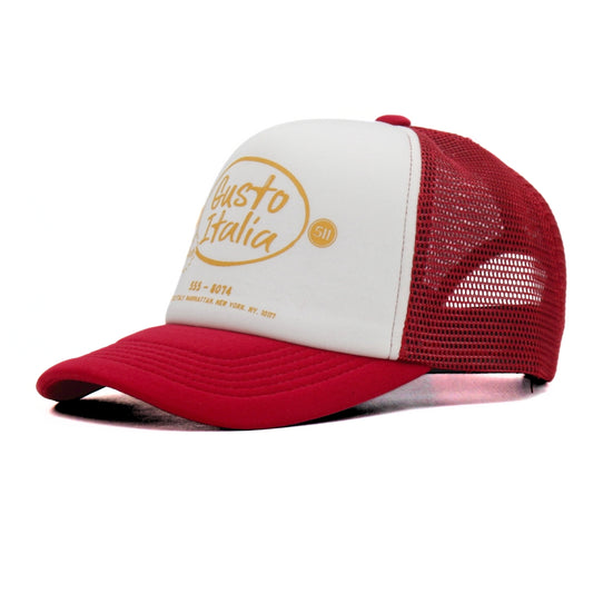 Gusto Italia snapback trucker burgundy