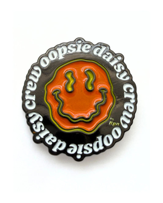 Oopsie daisy pin badge